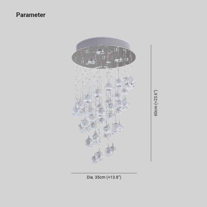 Plafonnier Arisha Verre LED V9
