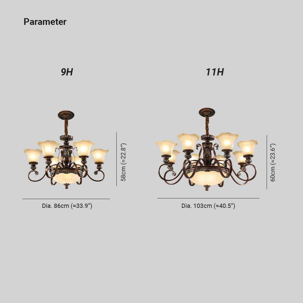 Suspension Arisha Verre LED V14