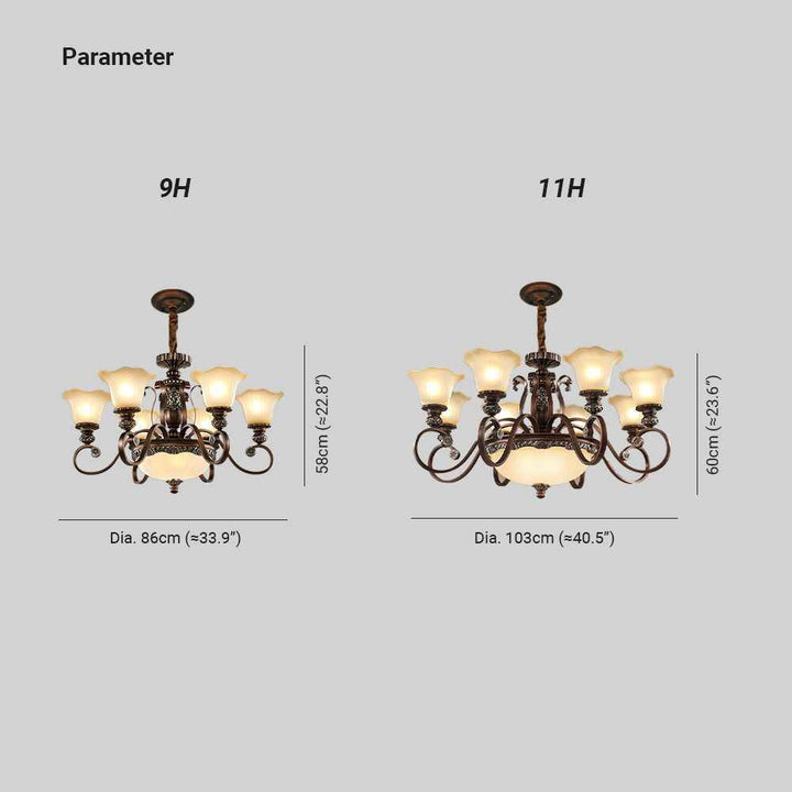 Suspension Arisha Verre LED V14