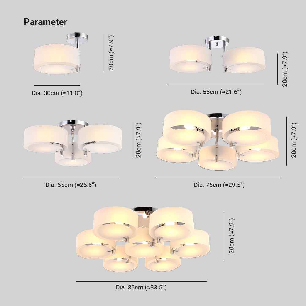 Plafonnier Arisha Verre LED V18