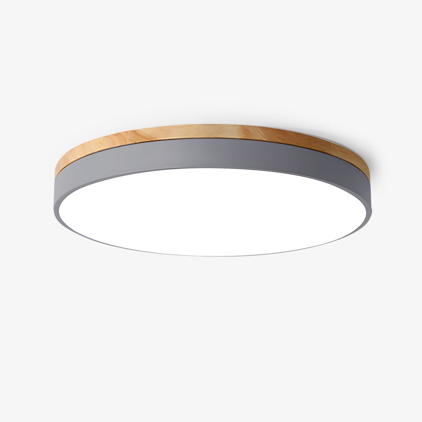 Solara Lampe Plafonnier Circulaire en Bois Moderne Minimaliste - Neutralighting