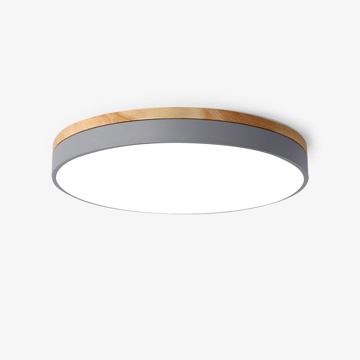 Solara Lampe Plafonnier Circulaire en Bois Moderne Minimaliste - Neutralighting