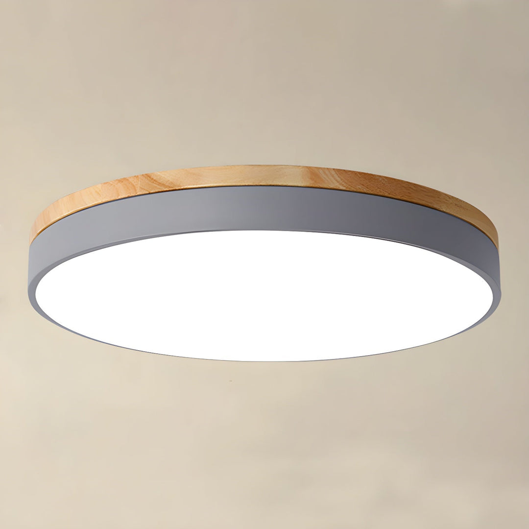 Solara Lampe Plafonnier Circulaire en Bois Moderne Minimaliste - Neutralighting