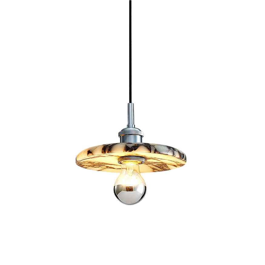 Ovelion Suspension Marbre Métal Art Nordique Premium - Neutralighting