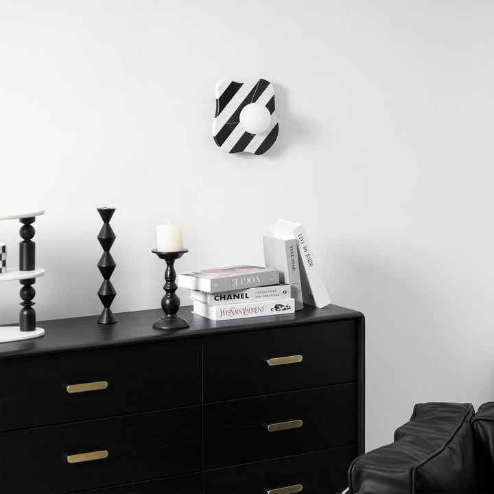 Curinis Applique Murale Marbre Zebra Verre - Neutralighting