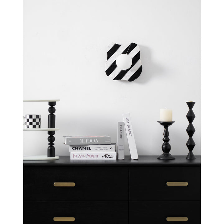 Curinis Applique Murale Marbre Zebra Verre - Neutralighting