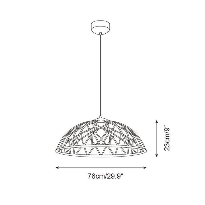 Zeela Suspension Minimaliste Bois et Verre - Neutralighting