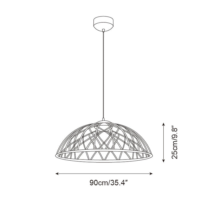 Zeela Suspension Minimaliste Bois et Verre - Neutralighting