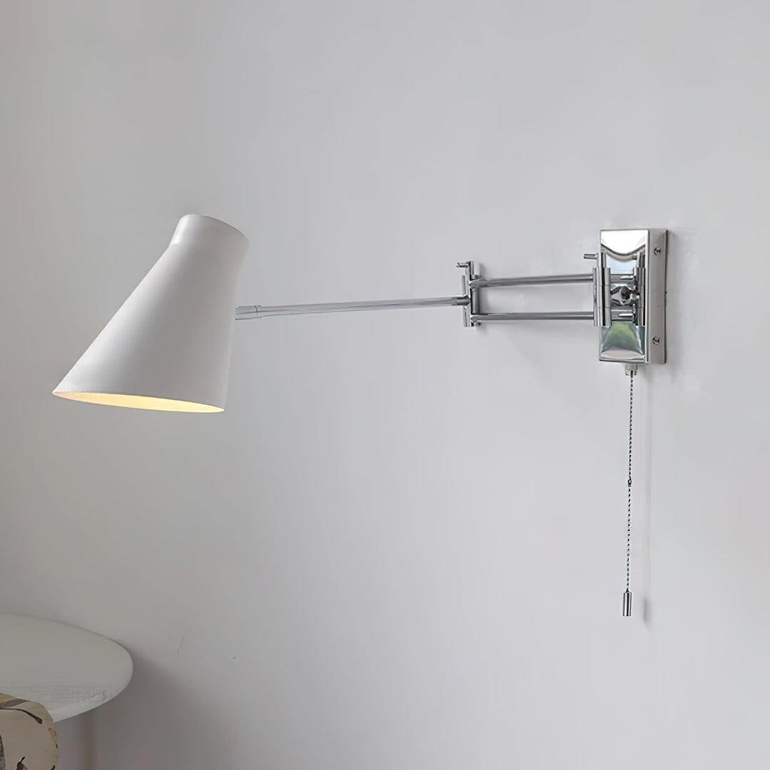 Virelli Applique Murale Bras Pivotant Chrome Orange Ajustable Industriel - Neutralighting