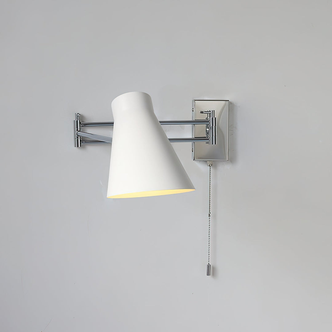 Virelli Applique Murale Bras Pivotant Chrome Orange Ajustable Industriel - Neutralighting