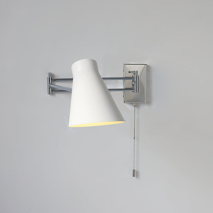 Virelli Applique Murale Bras Pivotant Chrome Orange Ajustable Industriel - Neutralighting