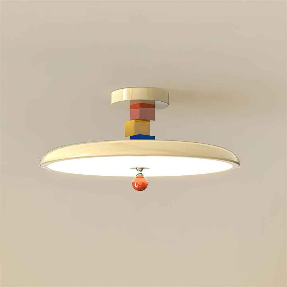 Zeno Métal 40cm Beige LED 36W