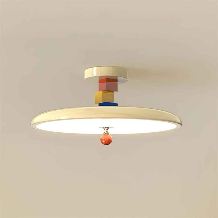 Zeno Métal 40cm Beige LED 36W