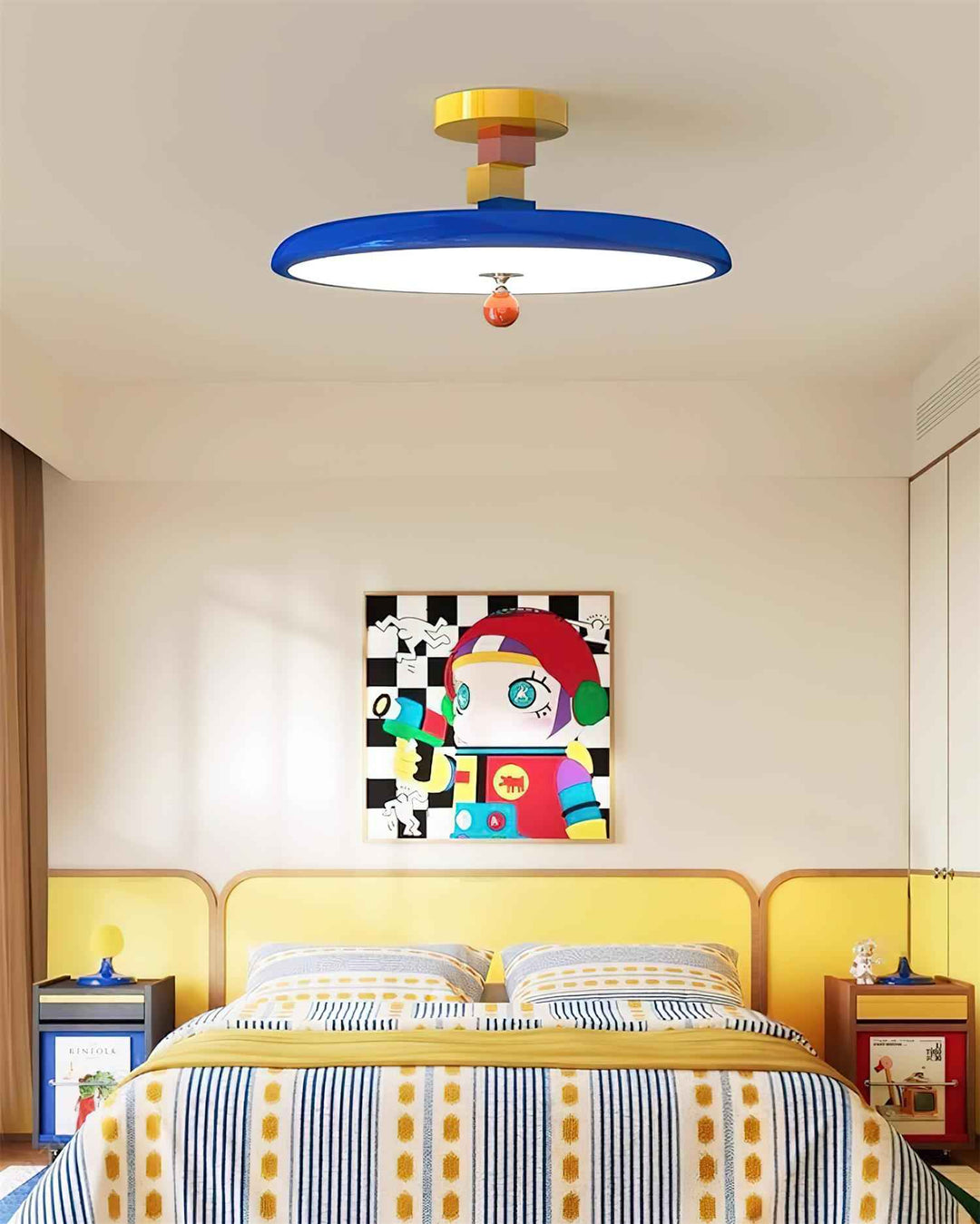 Zeno Métal 40cm Beige LED 36W