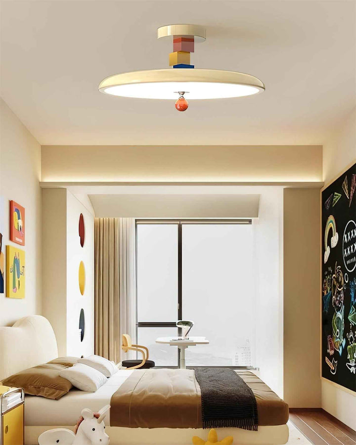 Zeno Métal 40cm Beige LED 36W