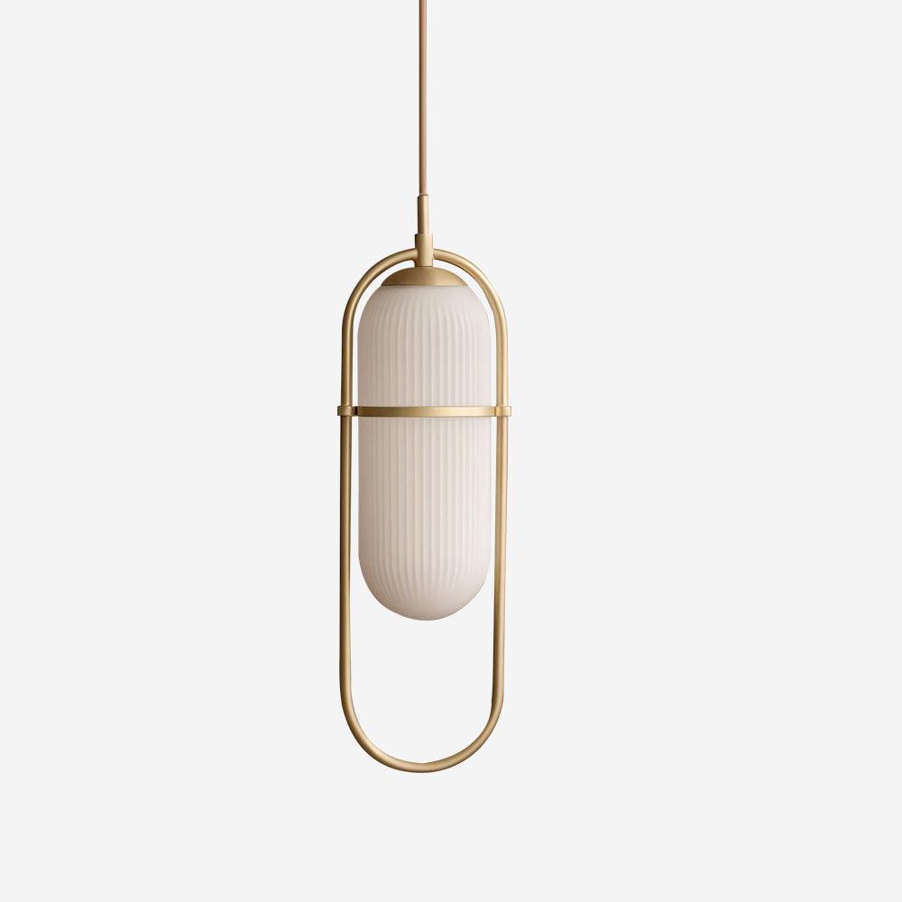 Zesta Lampe Suspendue Verre Rainuré Minimaliste - Neutralighting