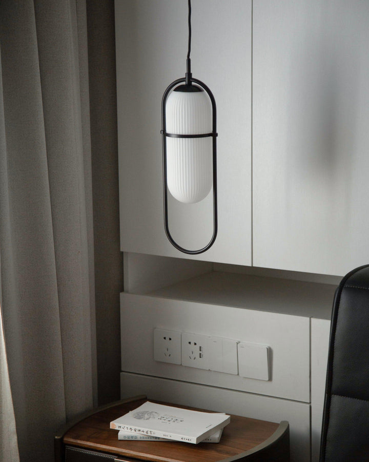 Zesta Lampe Suspendue Verre Rainuré Minimaliste - Neutralighting