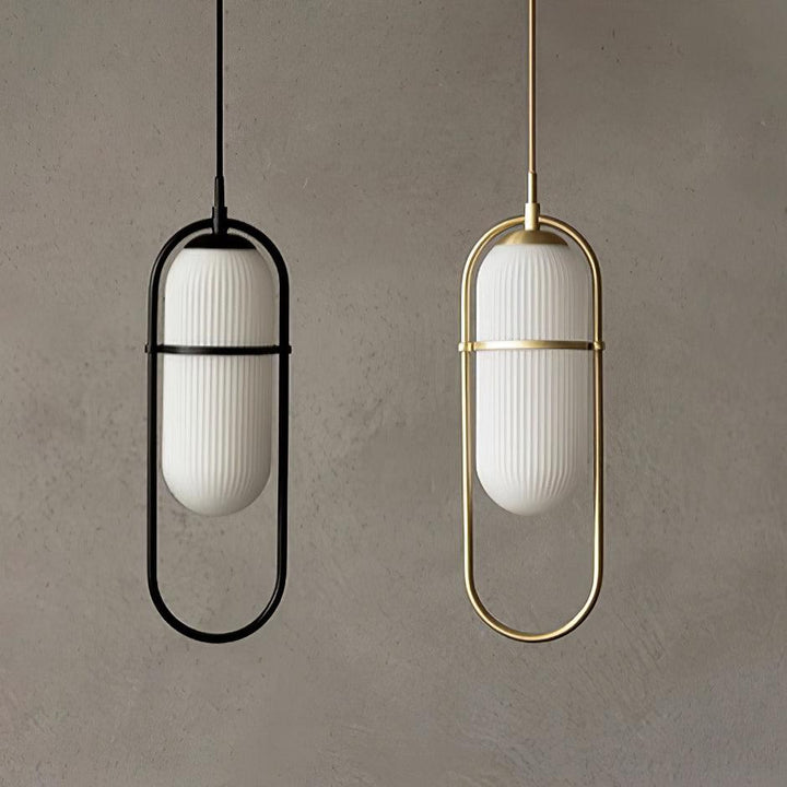 Zesta Lampe Suspendue Verre Rainuré Minimaliste - Neutralighting