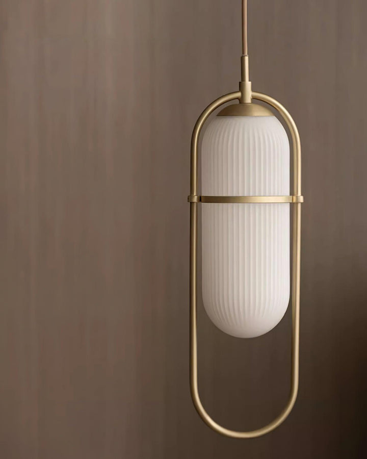 Zesta Lampe Suspendue Verre Rainuré Minimaliste - Neutralighting