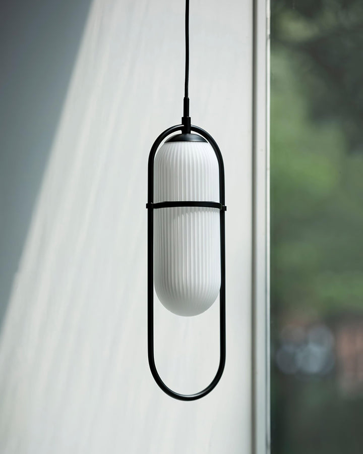 Zesta Lampe Suspendue Verre Rainuré Minimaliste - Neutralighting