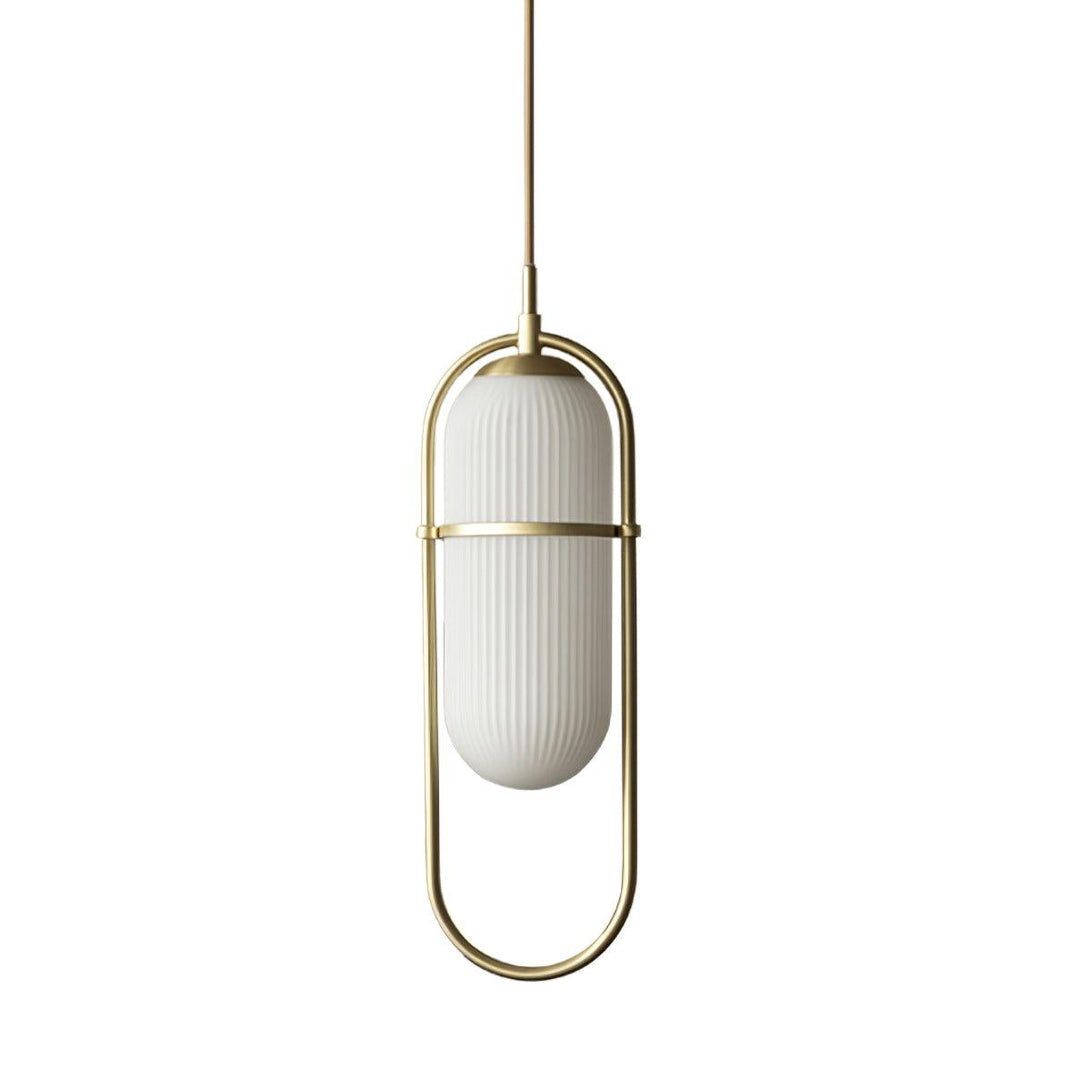 Zesta Lampe Suspendue Verre Rainuré Minimaliste - Neutralighting