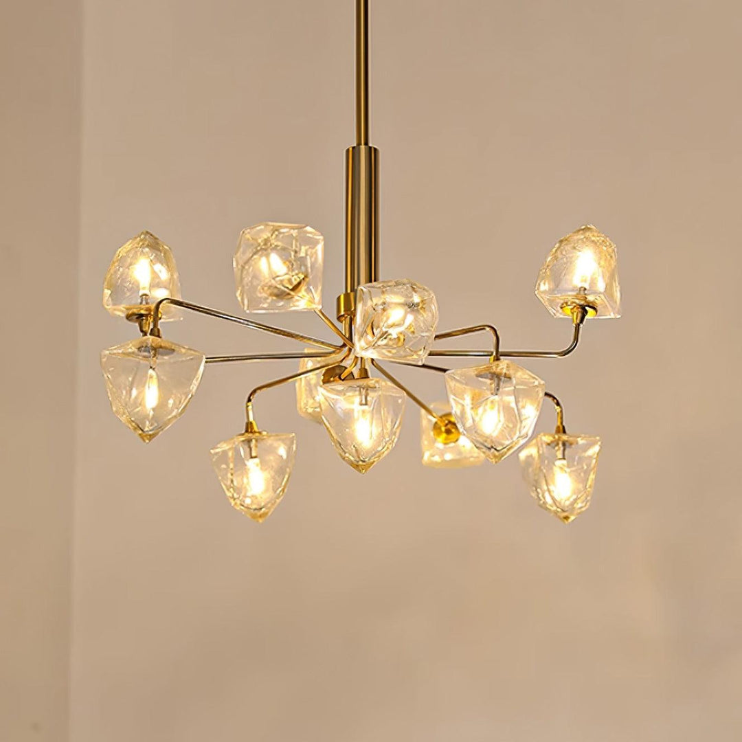 Zevin Lustre Verre Or Élégant - Neutralighting