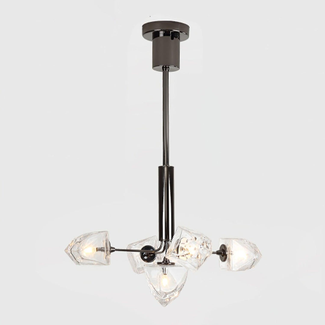 Zevin Lustre Abat-jours en Verre Facetté Bras en Laiton Artisanal - Neutralighting
