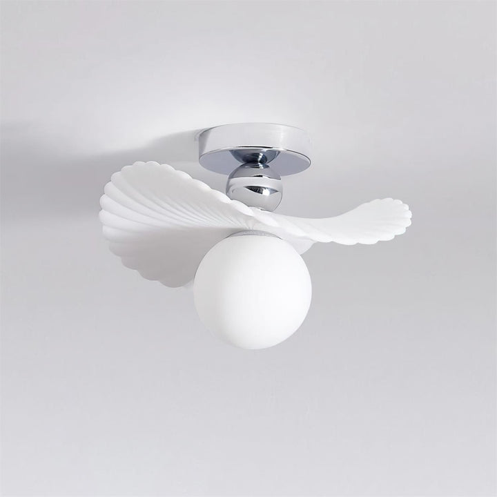Ilyon Lampe Plafonnier Moderne à Abat-Jour Givré à Ailes - Neutralighting