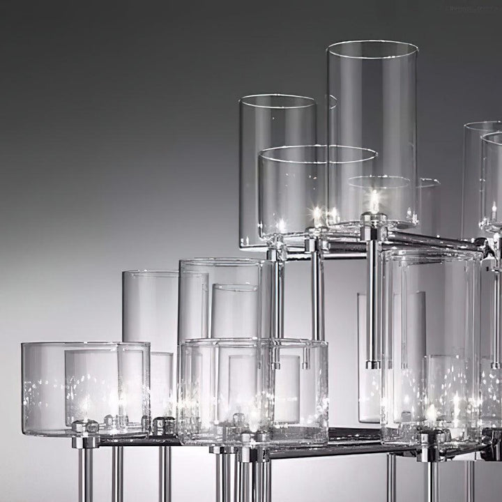 Zonia Lustre Disposition de Cylindres en Verre Chrome - Neutralighting