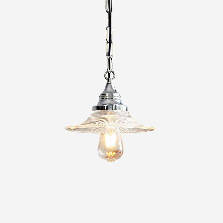 Zowie Lampe Pendente Verre Prismatique &amp; Chrome - Neutralighting