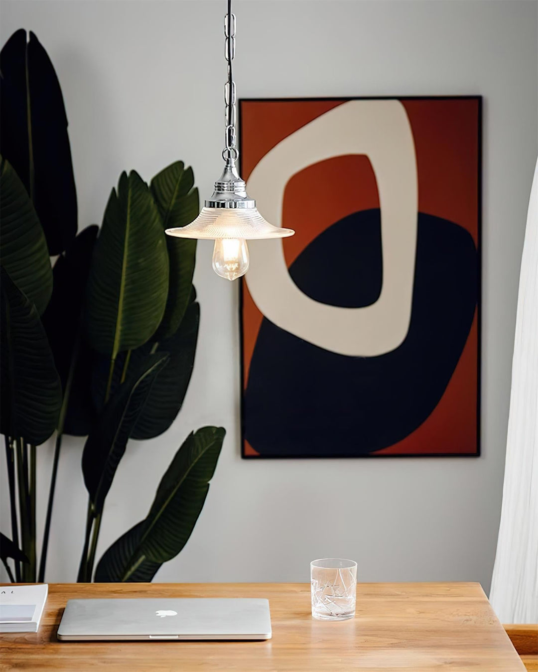 Zowie Lampe Pendente Verre Prismatique &amp; Chrome - Neutralighting