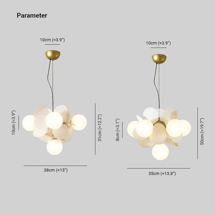 Nexen Plafonnier en forme de branche florale multicolore - Neutralighting