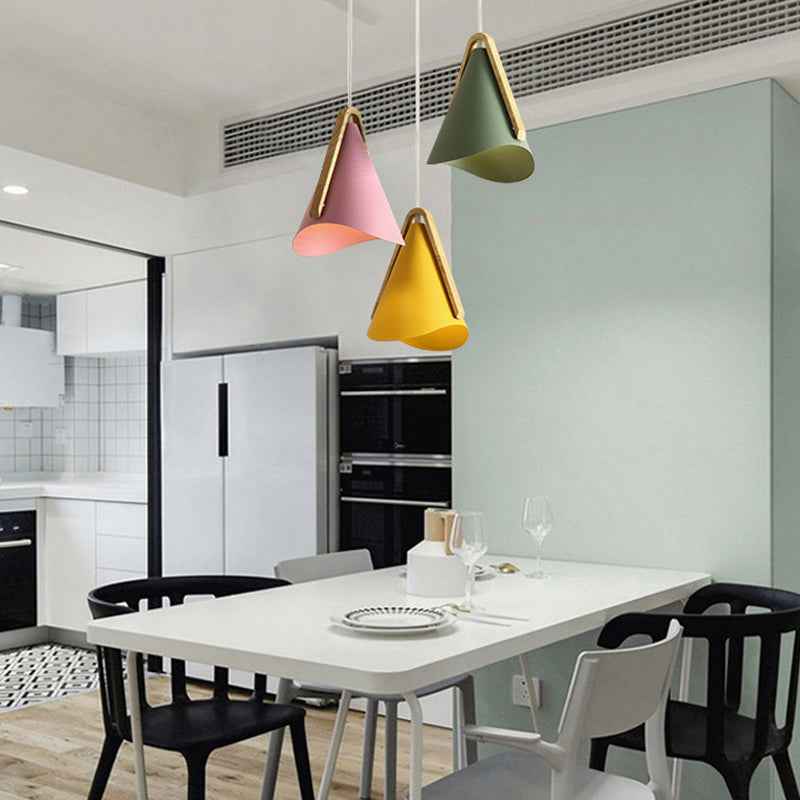Valentina Suspension 5 Couleurs, Bois/Métal Vert/Rose Salon - Neutralighting