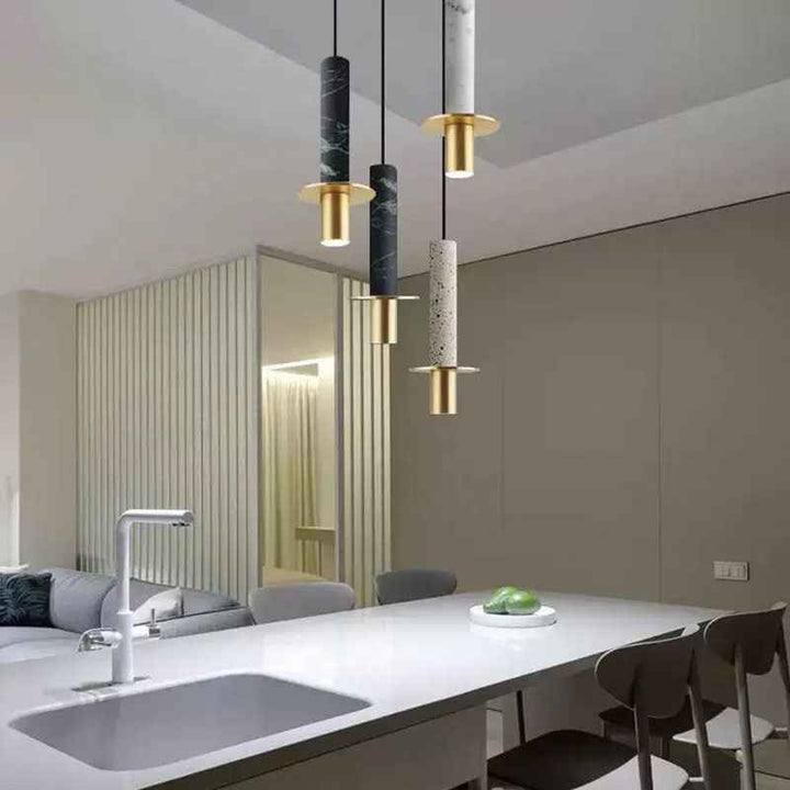 Valentina Luminaires Suspensions Marbre Moderne Design Italien Salle à Manger - Neutralighting