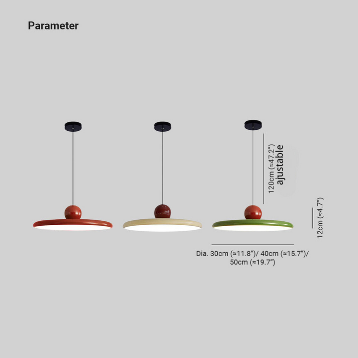 Jojo Suspension Nordique Soucoupe Volante Rouge/Crème/Vert - Neutralighting