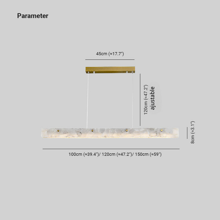Ray Moderne LED Suspension Blanc Marble Salle À Manger/Bar - Neutralighting