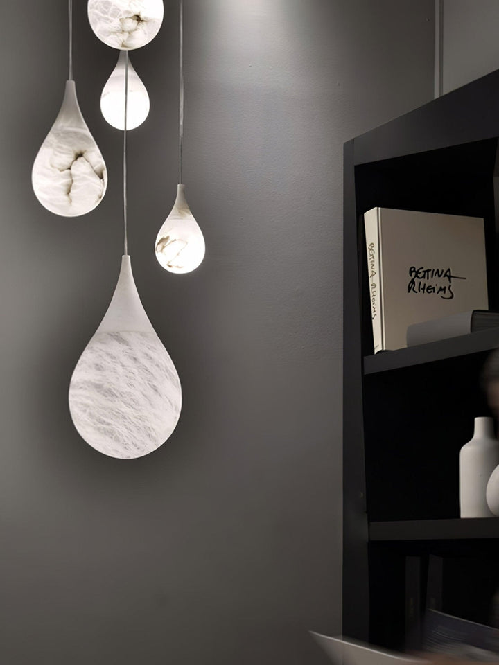 LustraLux Suspension Lampe Goutte de Pluie en Marbre - Neutralighting