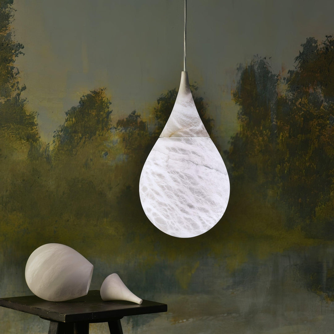 LustraLux Suspension Lampe Goutte de Pluie en Marbre - Neutralighting