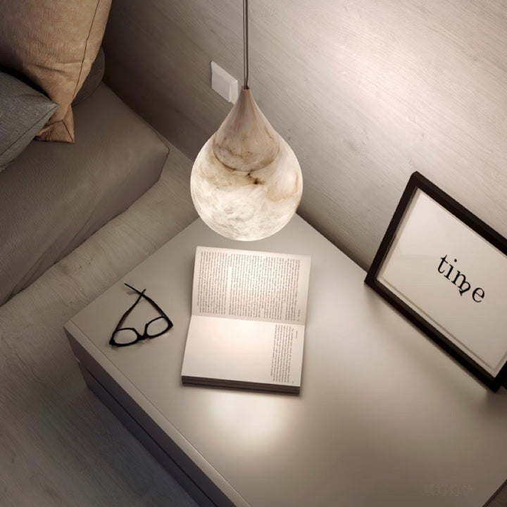 LustraLux Suspension Lampe Goutte de Pluie en Marbre - Neutralighting