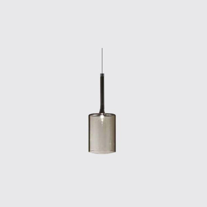 Priya Lustre Suspension Moderne Minimaliste Verre Clair/Gris Bar - Neutralighting
