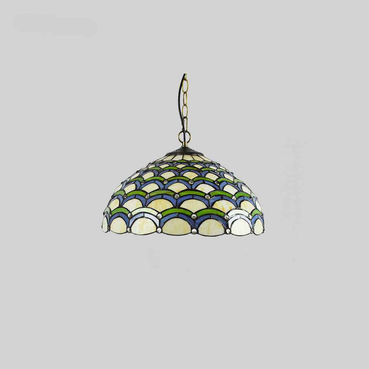 Tiffany Vintage Luxe Suspension Verre Chambre À Coucher - Neutralighting