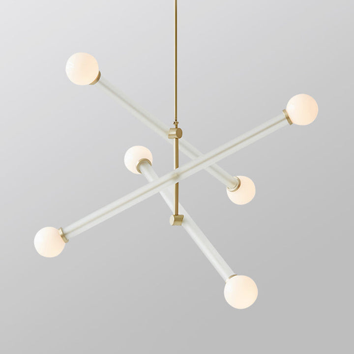 Arisha Suspension Ajustable Modern, Metal/Glass, Salon/Chambre à Coucher - Neutralighting