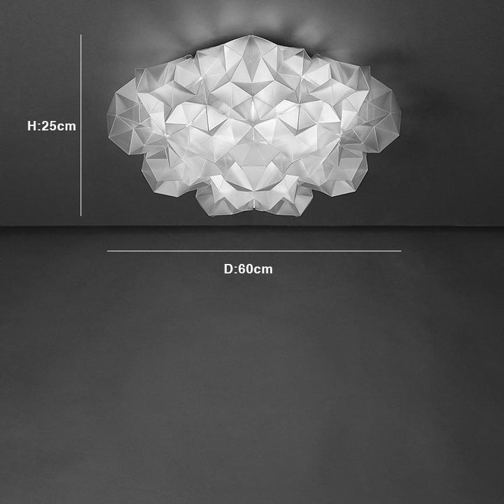 Arisha Suspension Irrégulier Géométrique, Metal/Acrylique, Blanc/Noir, Chambre - Neutralighting