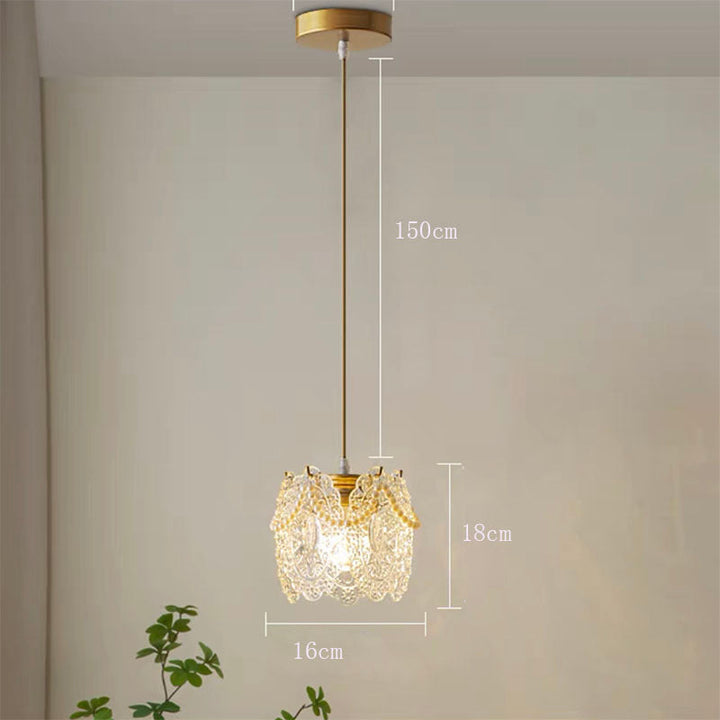 Kristy Suspension LED Fleur Élegante Acrylique/Métal Salon - Neutralighting