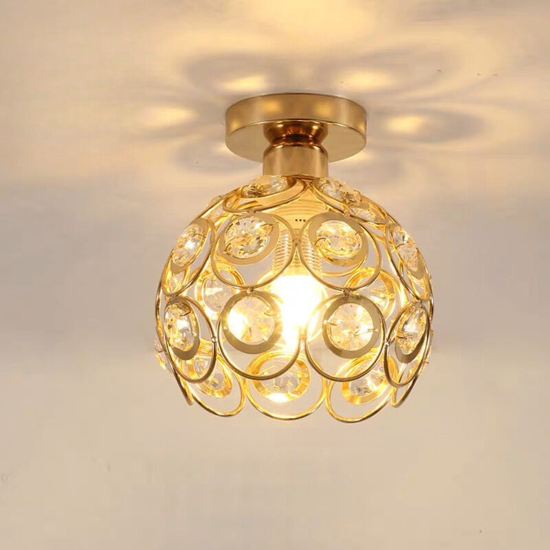 Arisha Moderne Plafonnier Métal Verre Chambre À Coucher - Neutralighting