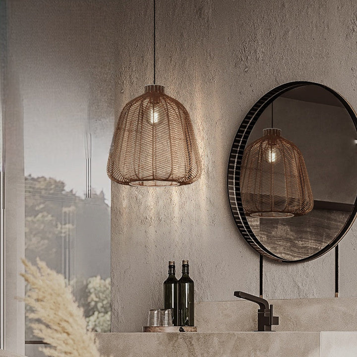 Ritta Suspension LED Rotin Salon/Chambre à Coucher/Bar - Neutralighting