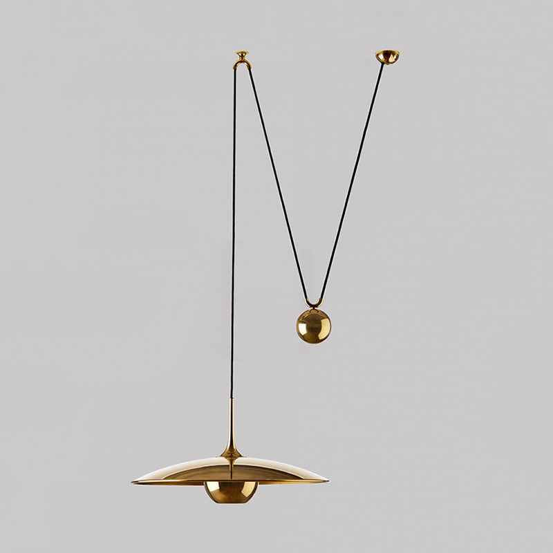 Pyra Suspension Linéaire Dorée Réglable En Hauteur. Métal - Neutralighting