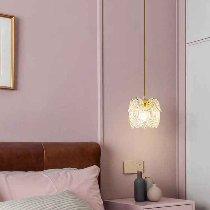 Kristy Suspension LED Fleur Élegante Acrylique/Métal Salon - Neutralighting