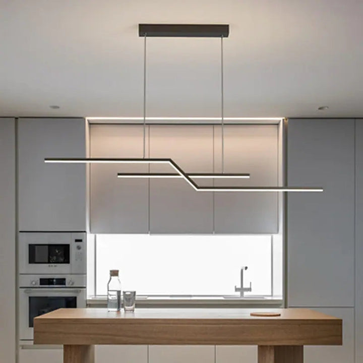 Arisha Luminaires Suspension LED Linéaire Moderne Métal Chevet Chambre - Neutralighting