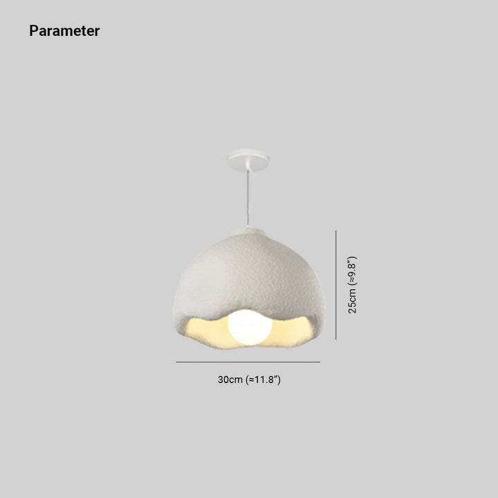 Avi Suspension Fleur Nordique, Metal/Polystyrène, Blanc, Salon - Neutralighting